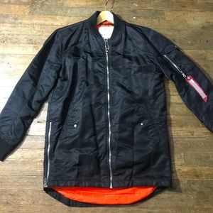 Bomber Jacket - Black/Orange